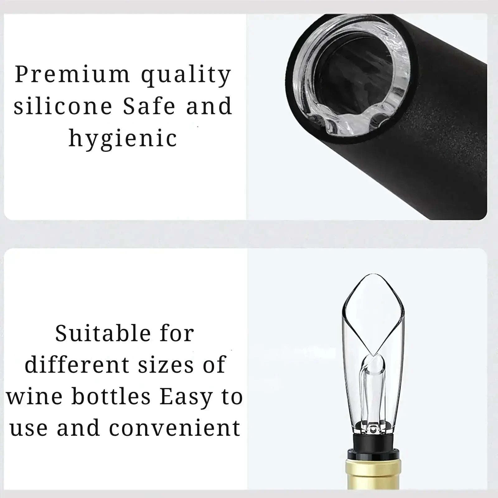Automatic Electric Wine Bottle Opener Gift Set – Rechargeable with Wine Accessories UK 4A's Global