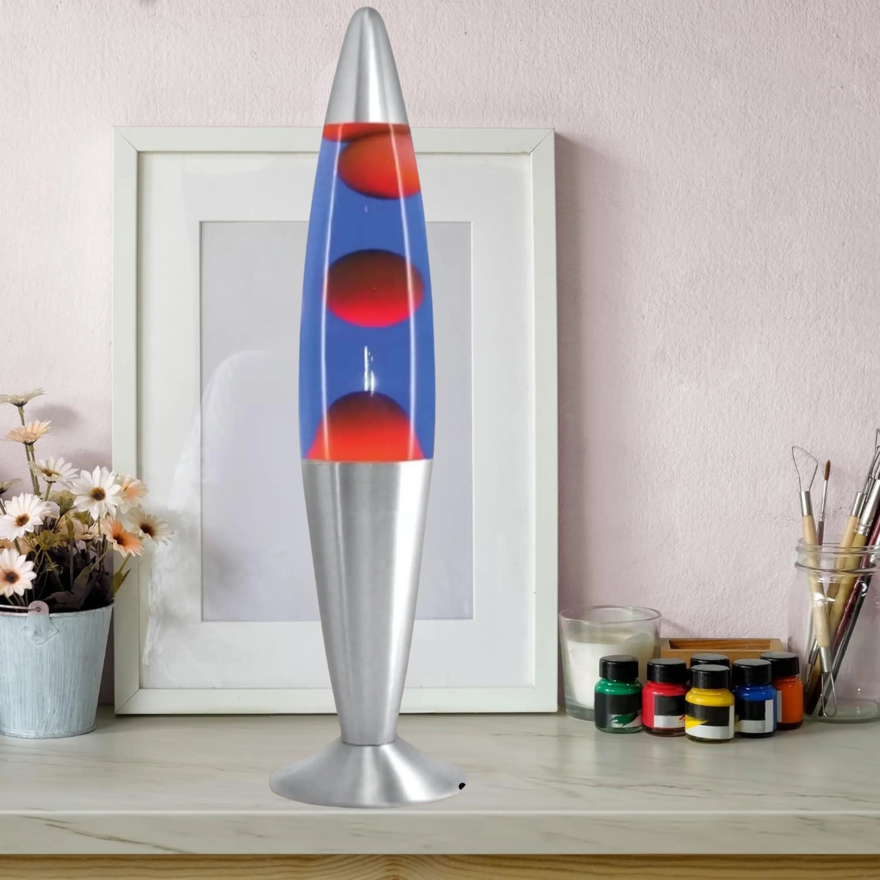 Classic Retro Table Lamp – 16-Inch Decorative Light with Aluminium Base - 4A's Global