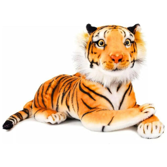 Extra-Large Tiger Plush Stuffed Toy Squeeze Me – 70cm | Soft Stuffed Animal Cushion & Gift (27.5 inches/70 cm) - 4A's Global