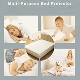 3D Air Layer Bamboo Fabric Mattress Topper Pad – Cooling, Breathable & Hypoallergenic Comfort | Multiple Sizes - 4A's Global