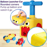 Balloon Powered Cars Toy for Kids, Balloon Launcher Air Powered Race Car - Attach balloon Inflate Press release Go - 4A's Global