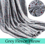 Polka Dot Fleece Throw – Ultra Plush Microfiber Blanket for Sofa, Bed & Pets Super Soft Glow-in-the-Dark - 4A's Global