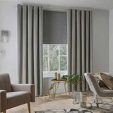 Thermal Blackout Eyelet Curtains – Ready Made Insulated Privacy & Noise Reducing Drapes - 4A's Global