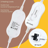 Heated Electric Blanket – Soft Microfiber with 3 Heat Settings Overheat Protection 4A's Global