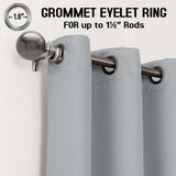 Thermal Blackout Eyelet Curtains – Ready Made Insulated Privacy & Noise Reducing Drapes - 4A's Global