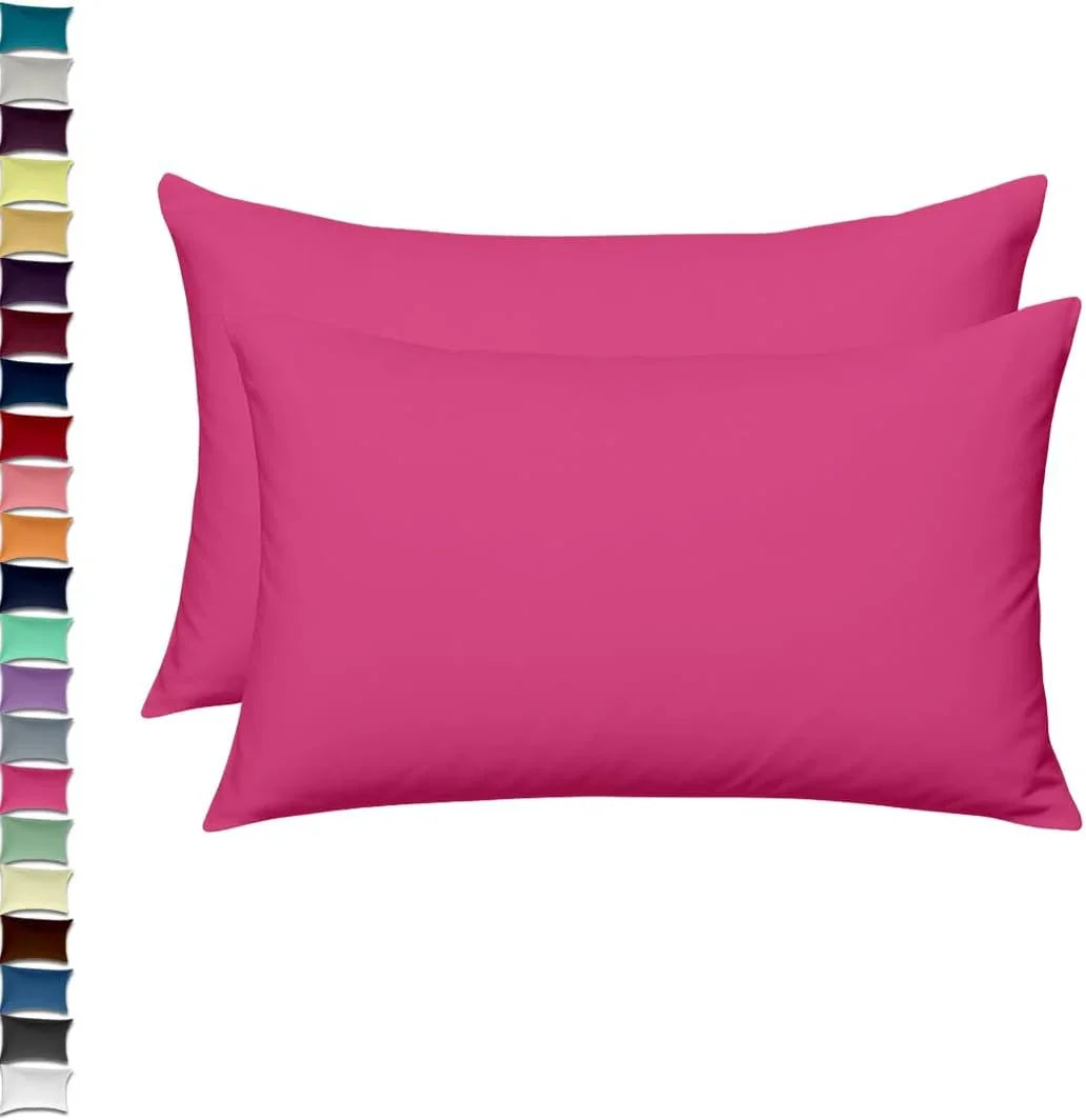 2x Percale Polycotton Pillowcase Pair – Luxury Soft, Durable & Hotel-Quality Bedding for UK Beds (Copy) - 4A's Global