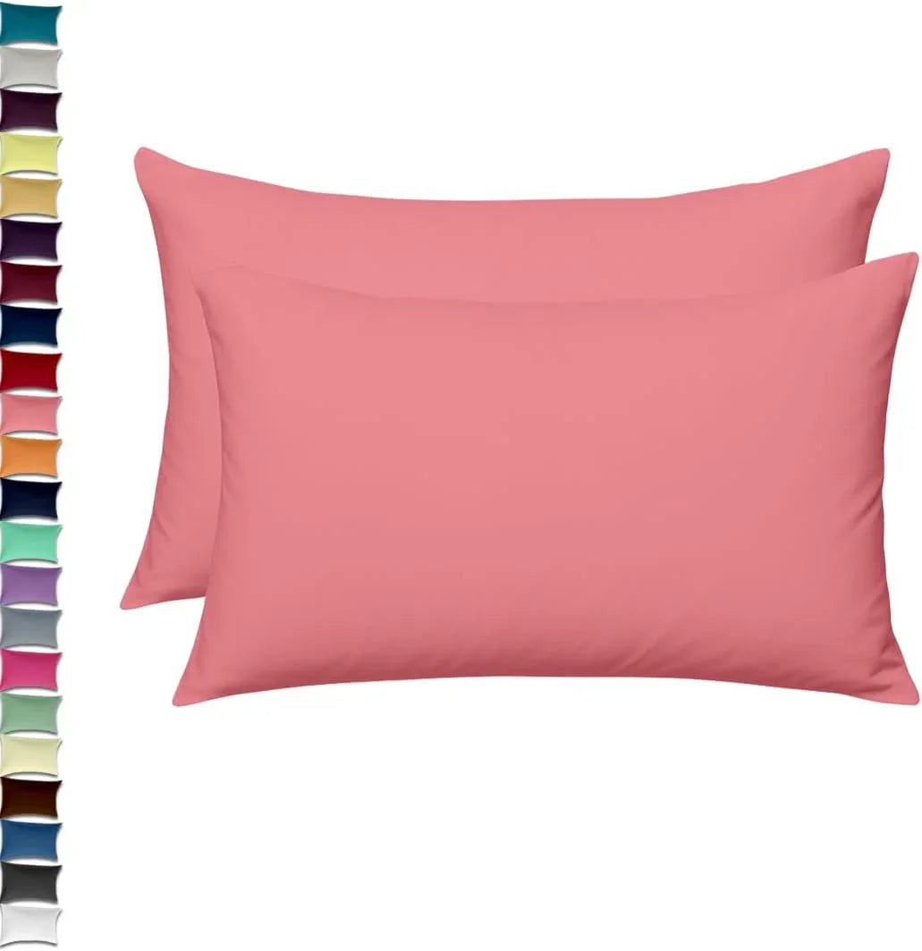 2x Percale Polycotton Pillowcase Pair – Luxury Soft, Durable & Hotel-Quality Bedding for UK Beds (Copy) - 4A's Global