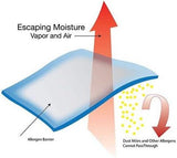 Fully Zippered Waterproof Pillow Protector – Bed Bug Proof, Anti-Allergy & Breathable - 4A's Global