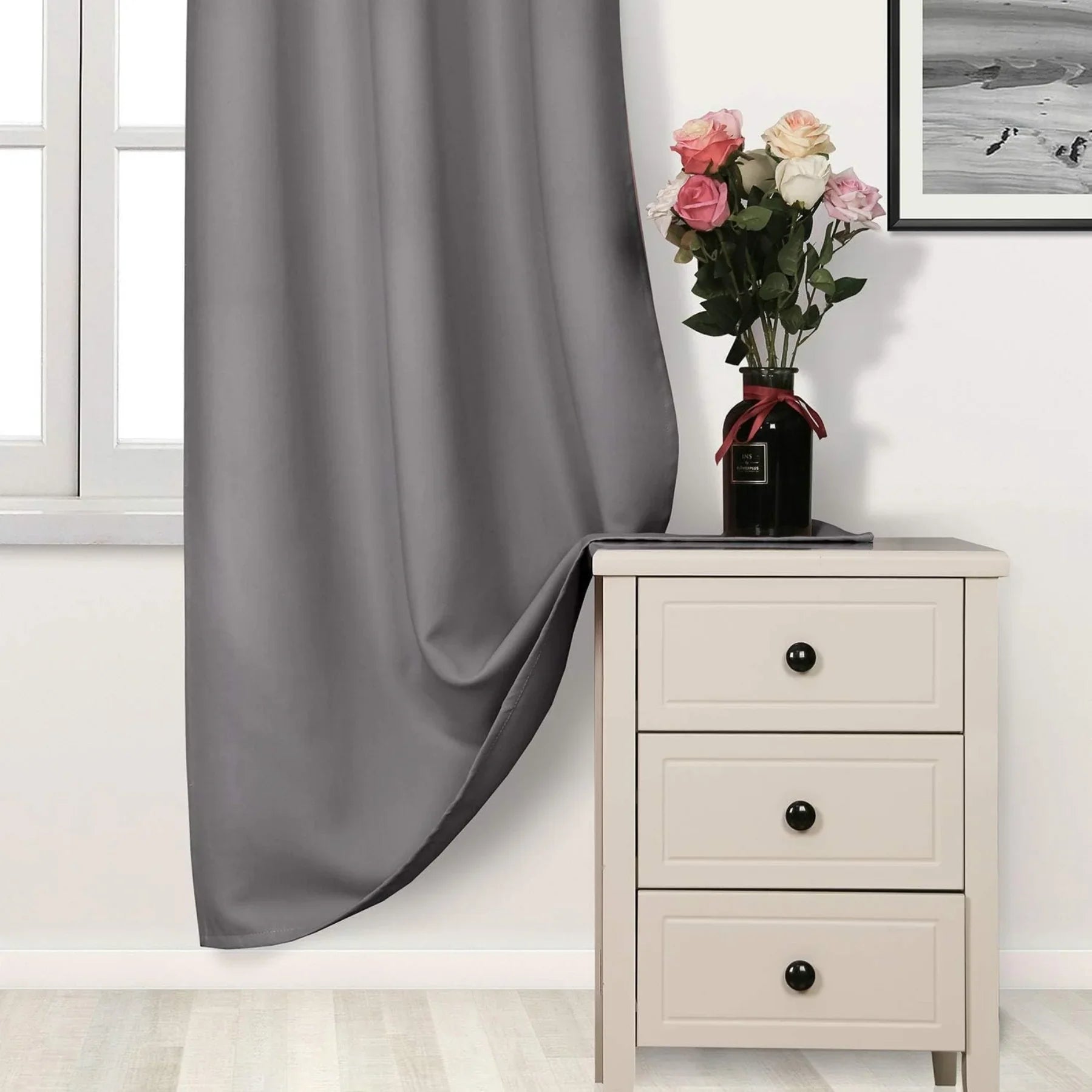 Thermal Blackout Eyelet Curtains β Ready Made Insulated Privacy & Noise Reducing Drapes - 4A's Global