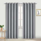 Thermal Blackout Eyelet Curtains – Ready Made Insulated Privacy & Noise Reducing Drapes - 4A's Global