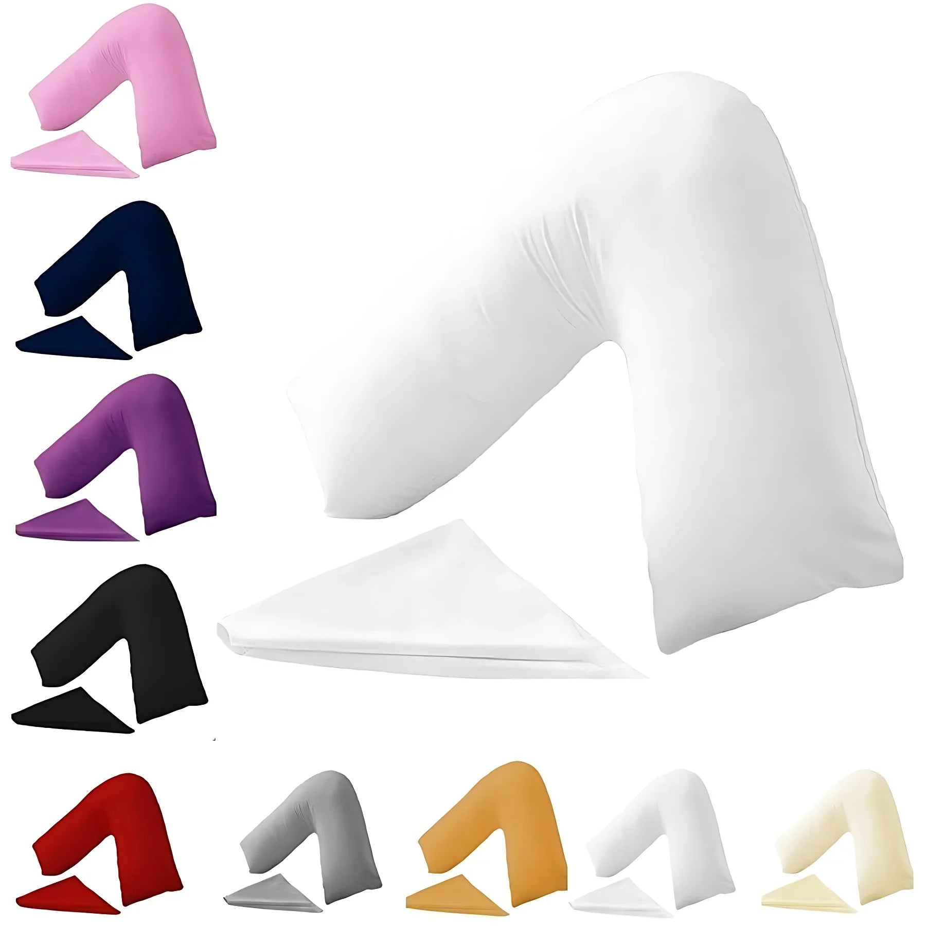 V-Shaped Pillowcase – Soft, Durable & Machine Washable | Fits Most Standard V Pillows - 4A's Global