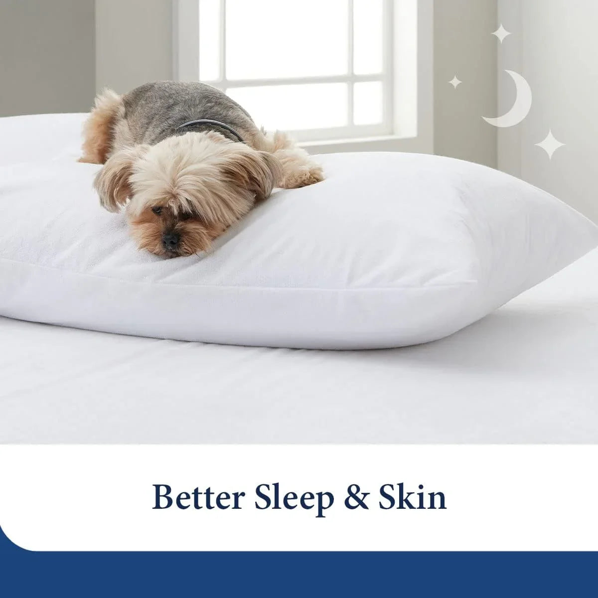 Fully Zippered Waterproof Pillow Protector – Bed Bug Proof, Anti-Allergy & Breathable - 4A's Global