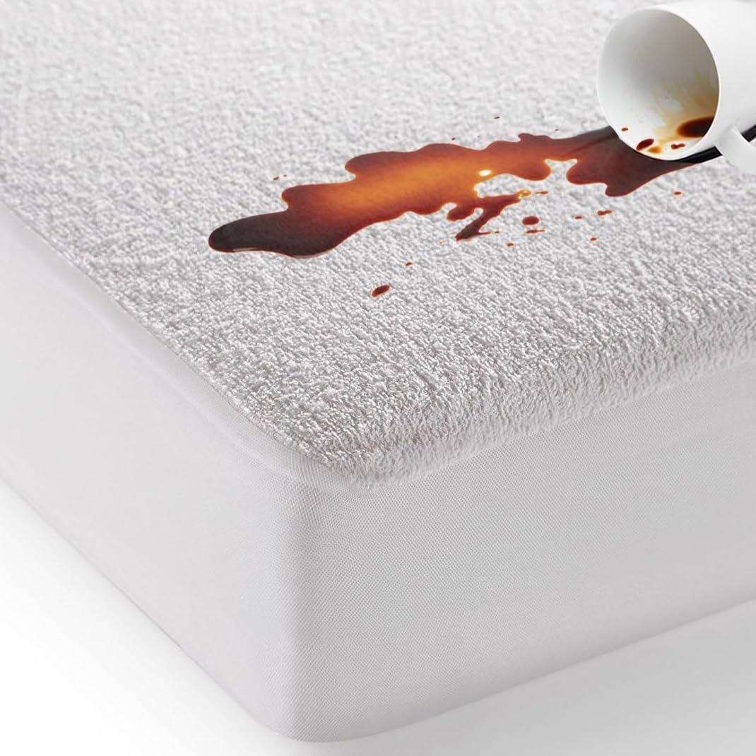 Extra Deep Waterproof Terry Bed Sheet Protector – Cozy, Breathable & 100% Leak-Proof Comfort | Multiple UK Sizes - 4A's Global