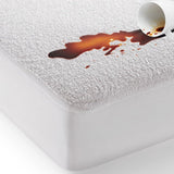 Waterproof Terry Towel Mattress Protector โ Soft, Breathable & Anti-Allergy | 30cm (12 Inch) Deep Skirt - 4A's Global