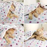 Polka Dot Fleece Throw – Ultra Plush Microfiber Blanket for Sofa, Bed & Pets Super Soft Glow-in-the-Dark - 4A's Global