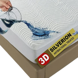 3D Air Layer Bamboo Fabric Mattress Topper Pad – Cooling, Breathable & Hypoallergenic Comfort | Multiple Sizes - 4A's Global