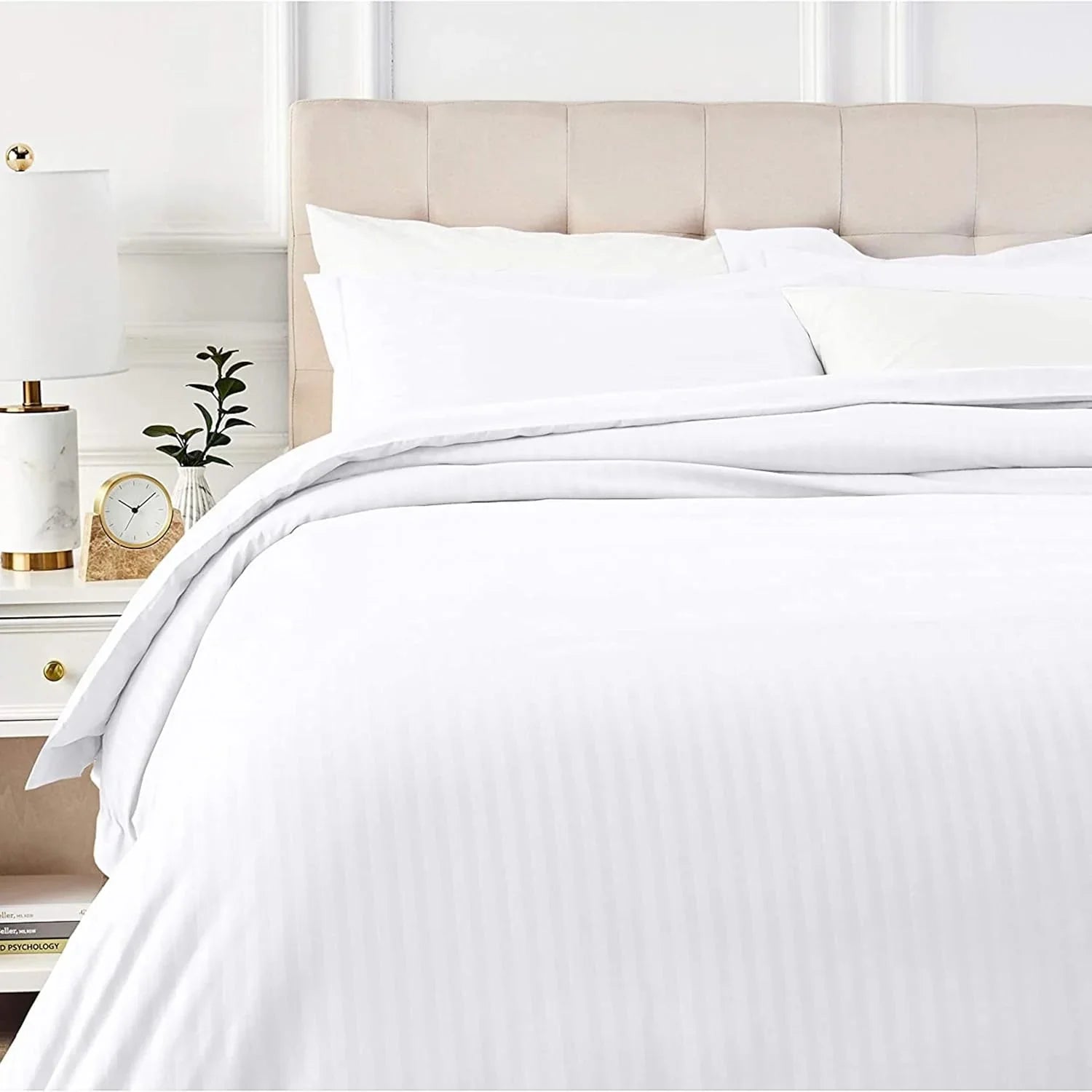 HIGH LIVING Bedding Double Duvet cover set with Pillow cases - Soft Microfibre Polyester Quilt Cover Set (Double Black) - 4A's Global