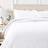 HIGH LIVING Bedding Double Duvet cover set with Pillow cases - Soft Microfibre Polyester Quilt Cover Set (Double Black) - 4A's Global