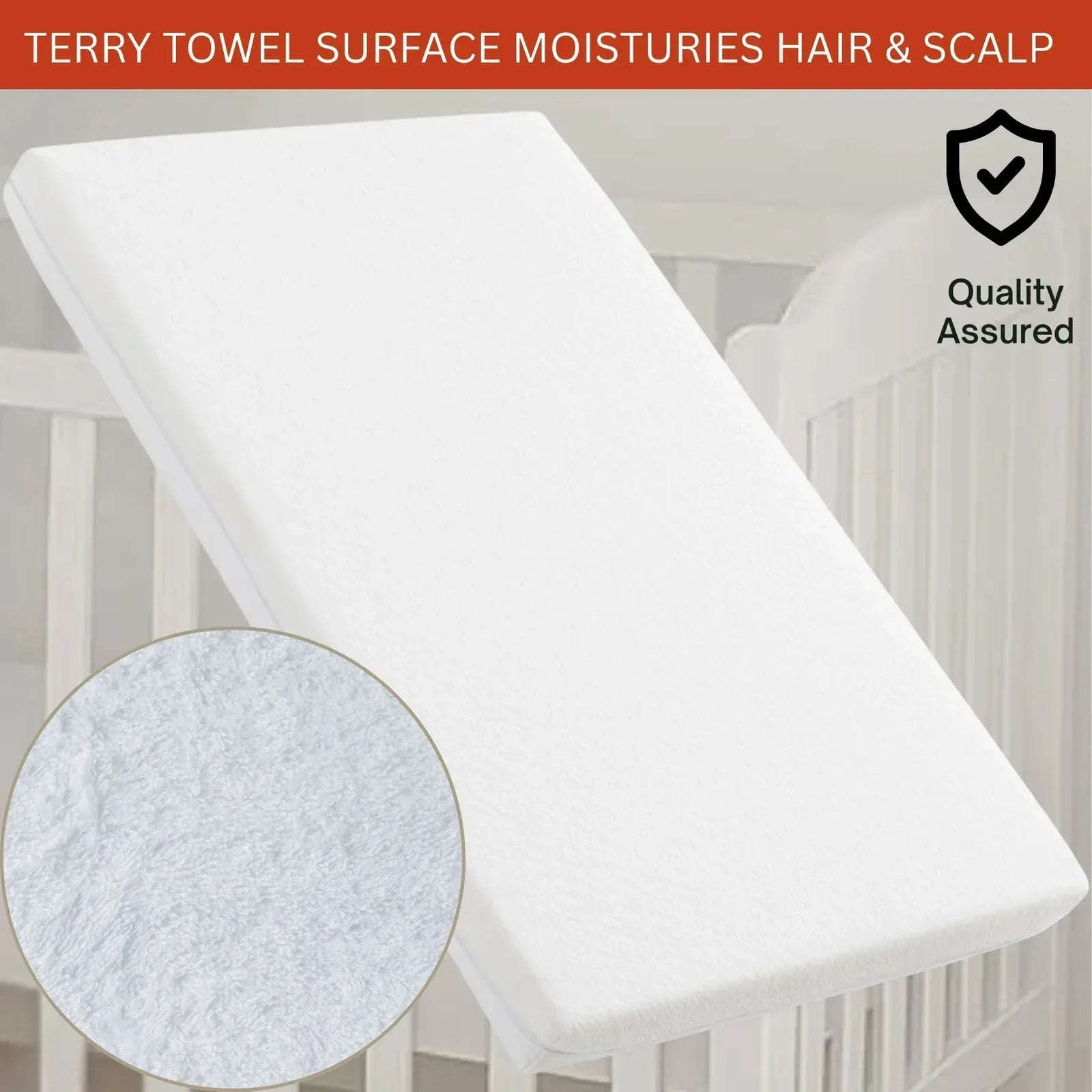 Baby Bliss Waterproof Aloe Vera Terry Mattress Protector - 4A's Global