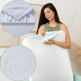 Terry Cot Waterproof Mattress Protector Soft Terry Towel Comfort Aloe Vera Treated for Toddlers Newborns Crib Cradle Cot Breathable Machine Wash Noiseless for Toddlers - 4A's Global