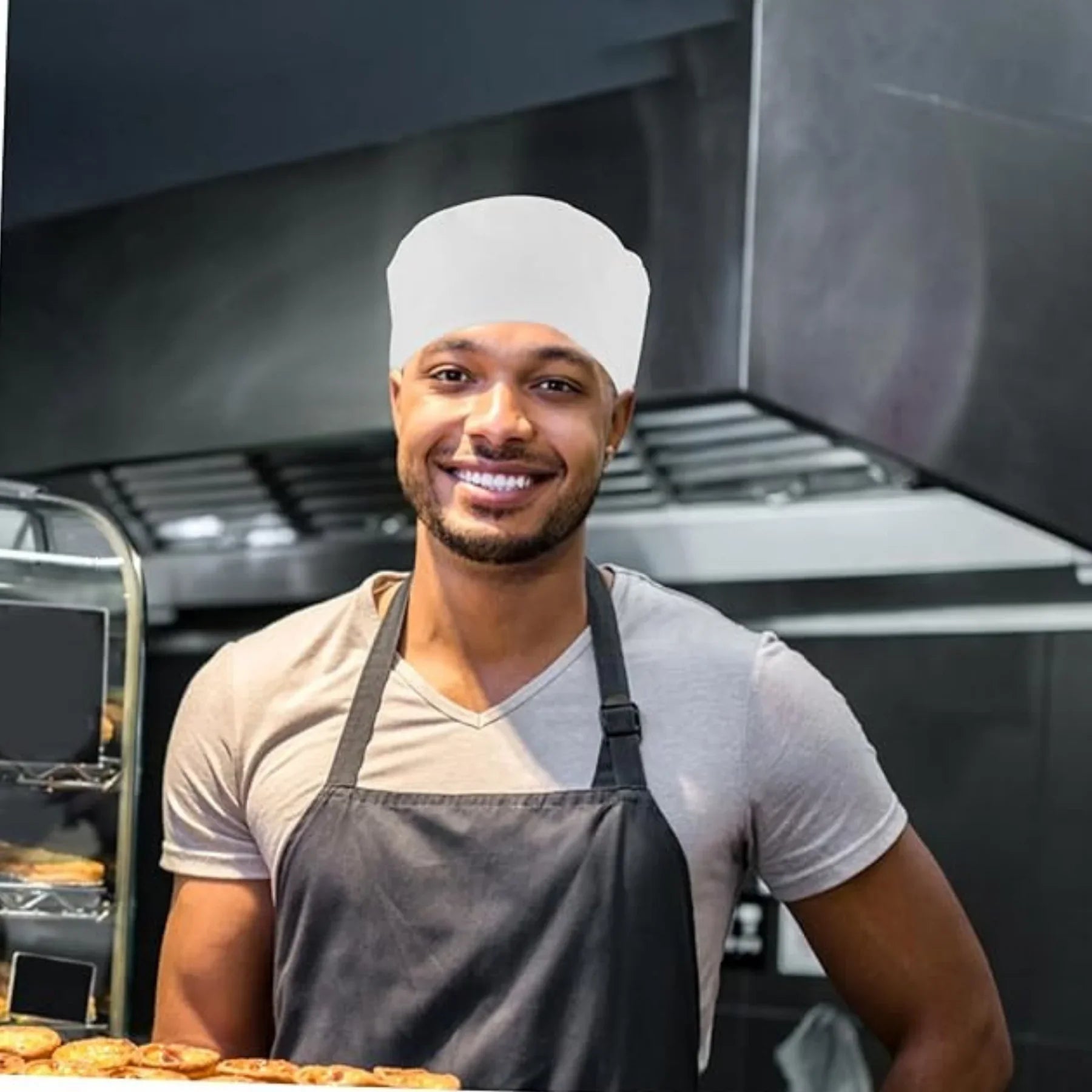 Chef Skull Cap β Breathable, Adjustable & Professional Kitchen Headwear | White - 4A's Global