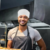Chef Skull Cap β Breathable, Adjustable & Professional Kitchen Headwear | White - 4A's Global