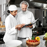 Chef Skull Cap – Breathable, Adjustable & Professional Kitchen Headwear | White - 4A's Global