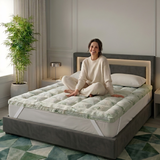 10cm Bamboo Cloud Mattress Topper | Extra Thick 4-Inch Luxury Loft | Breathable, Cooling & Hypoallergenic | Hotel Quality Bed Topper (UK Standard)
