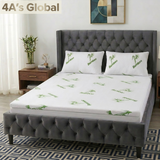 Bamboo Gel Memory Foam Mattress Topper | Cooling 2.5cm Breathable Orthopedic Topper | Back Pain Relief & Hypoallergenic Bed Topper (UK Sizes)