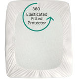 CL Waterproof Bamboo Mattress Protector – Hypoallergenic, Breathable, Fitted Sheet Design, Noise-Free Protection - 4A's Global