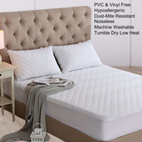 CL Waterproof Bamboo Mattress Protector – Hypoallergenic, Breathable, Fitted Sheet Design, Noise-Free Protection - 4A's Global