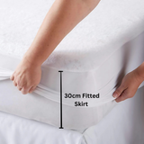 CL Waterproof Terry Winter Bed Sheet  – Soft, Breathable & Allergy-Proof Bedding Protection