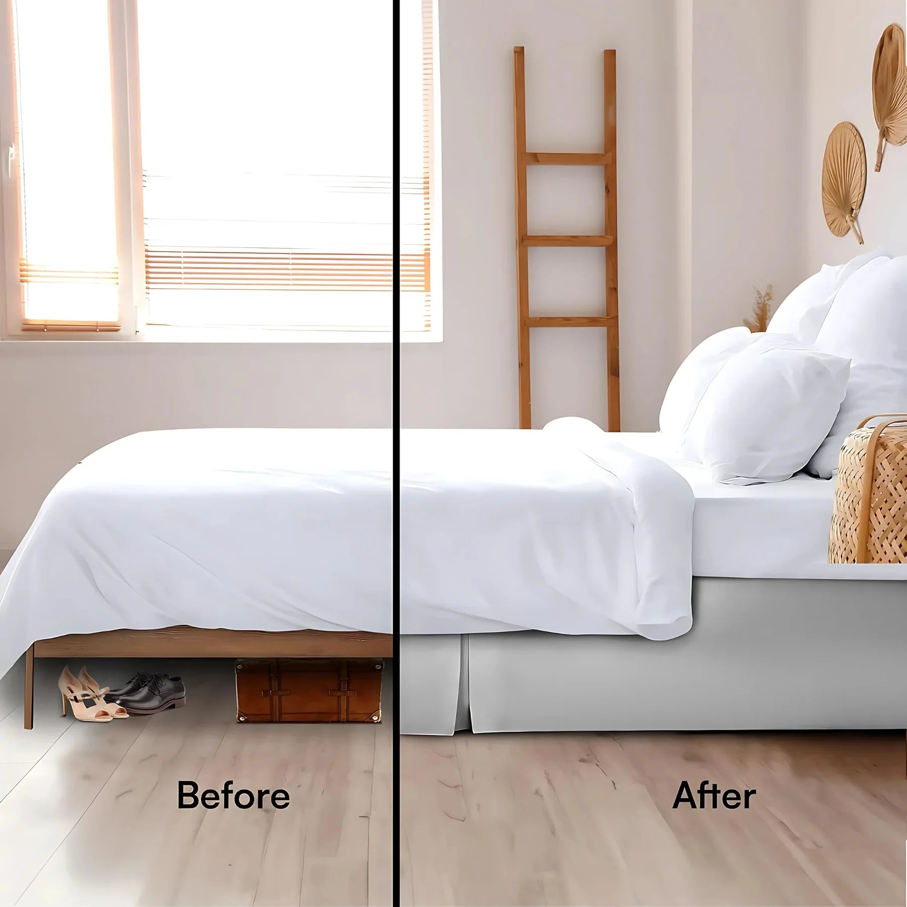 Luxury Pleated Valance Sheets β Hotel Quality Poly-Cotton Platform Base Sheets for Ultimate Comfort & Style - 4A's Global