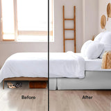 Luxury Pleated Valance Sheets β Hotel Quality Poly-Cotton Platform Base Sheets for Ultimate Comfort & Style - 4A's Global