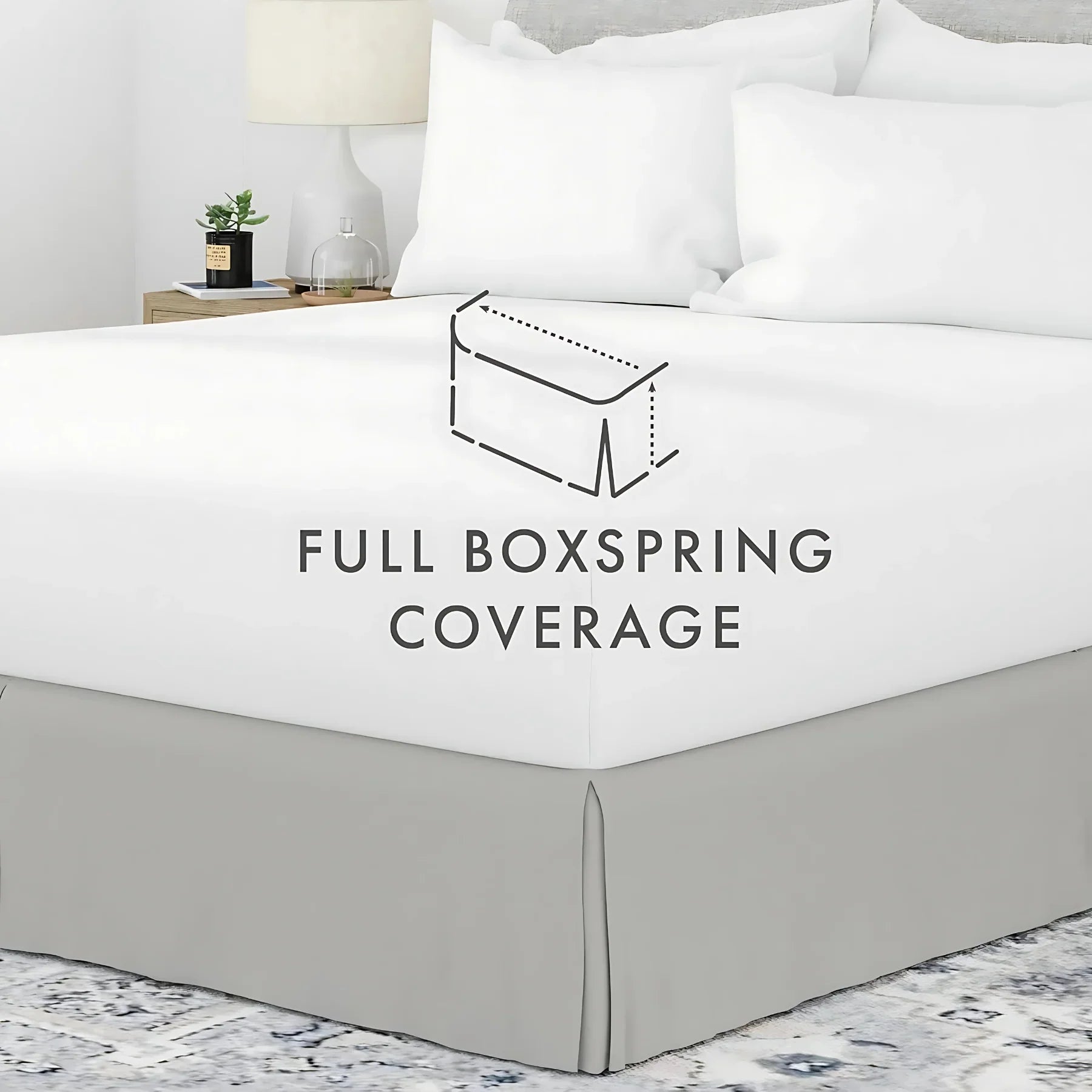 Luxury Pleated Valance Sheets β Hotel Quality Poly-Cotton Platform Base Sheets for Ultimate Comfort & Style - 4A's Global