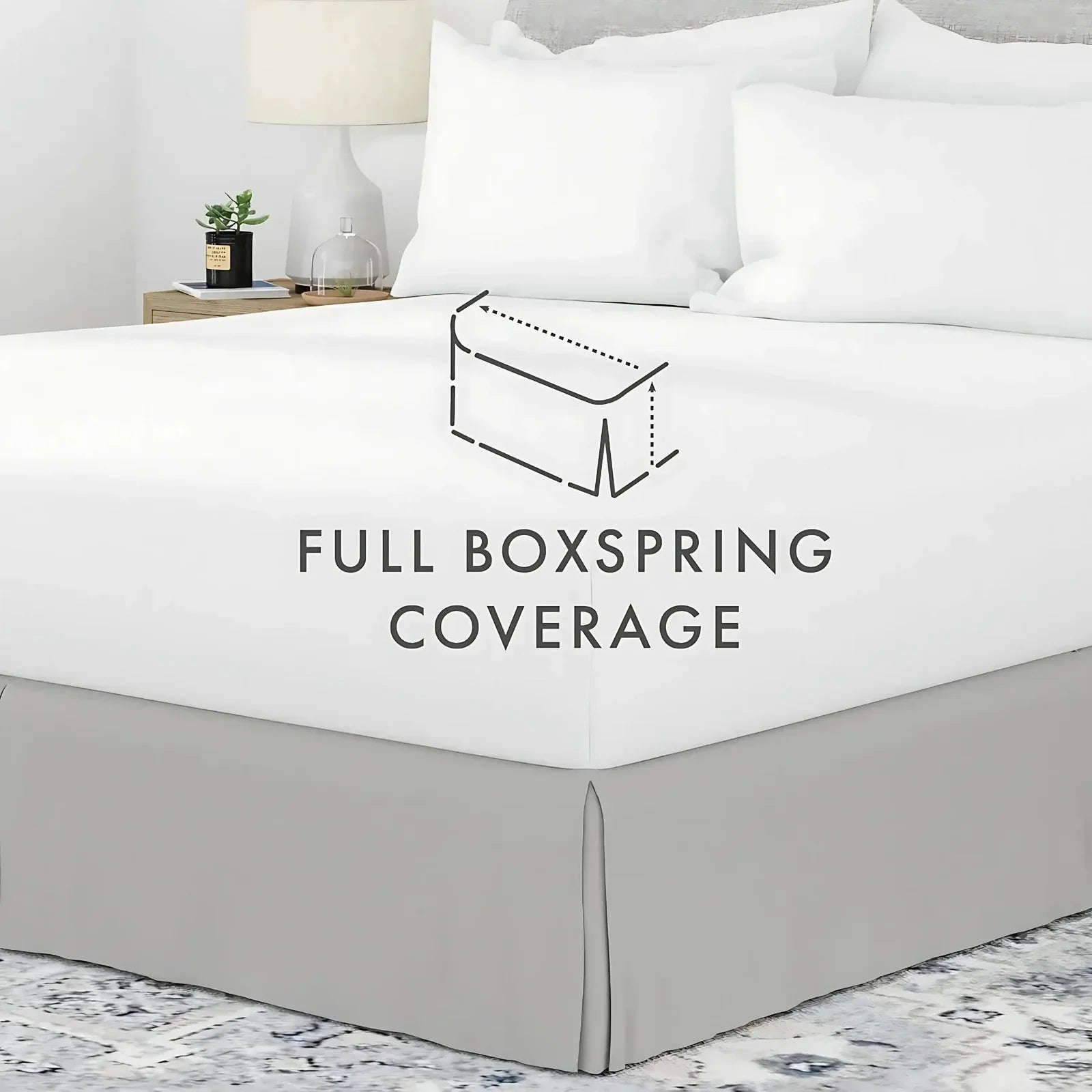 Luxury Pleated Valance Sheets – Hotel-Quality Polycotton Bedding for a Stylish Bedroom Upgrade - 4A's Global