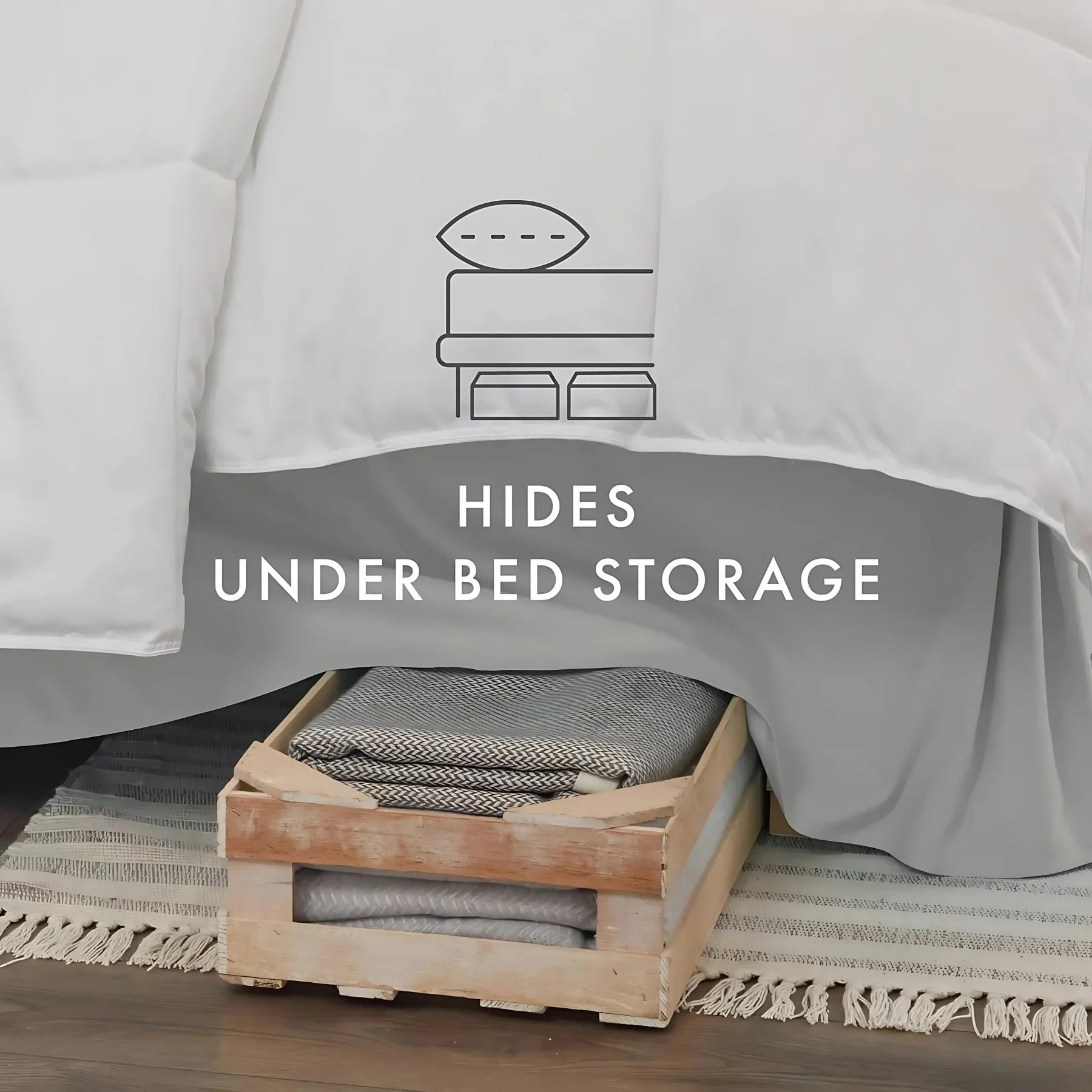 Luxury Pleated Valance Sheets β Hotel Quality Poly-Cotton Platform Base Sheets for Ultimate Comfort & Style - 4A's Global