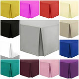Luxury Pleated Valance Sheets β Hotel Quality Poly-Cotton Platform Base Sheets for Ultimate Comfort & Style - 4A's Global
