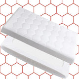 Bunk Bed Mattress Protector Sheet Hexagonal 30cm | Lightweight, Breathable & Stylish | 76x190+30cm Mattress Protector Sheet Cover 360 Elasticated Sheet – Noiseless & Deep Fit - 4A's Global