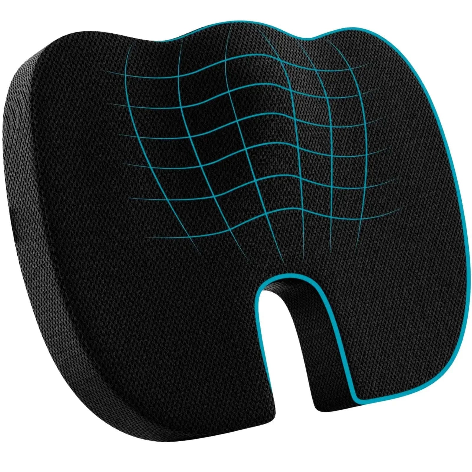 Hip & Tailbone Memory Foam Seat Cushion – 45x35 cm Ergonomic 4A's Global