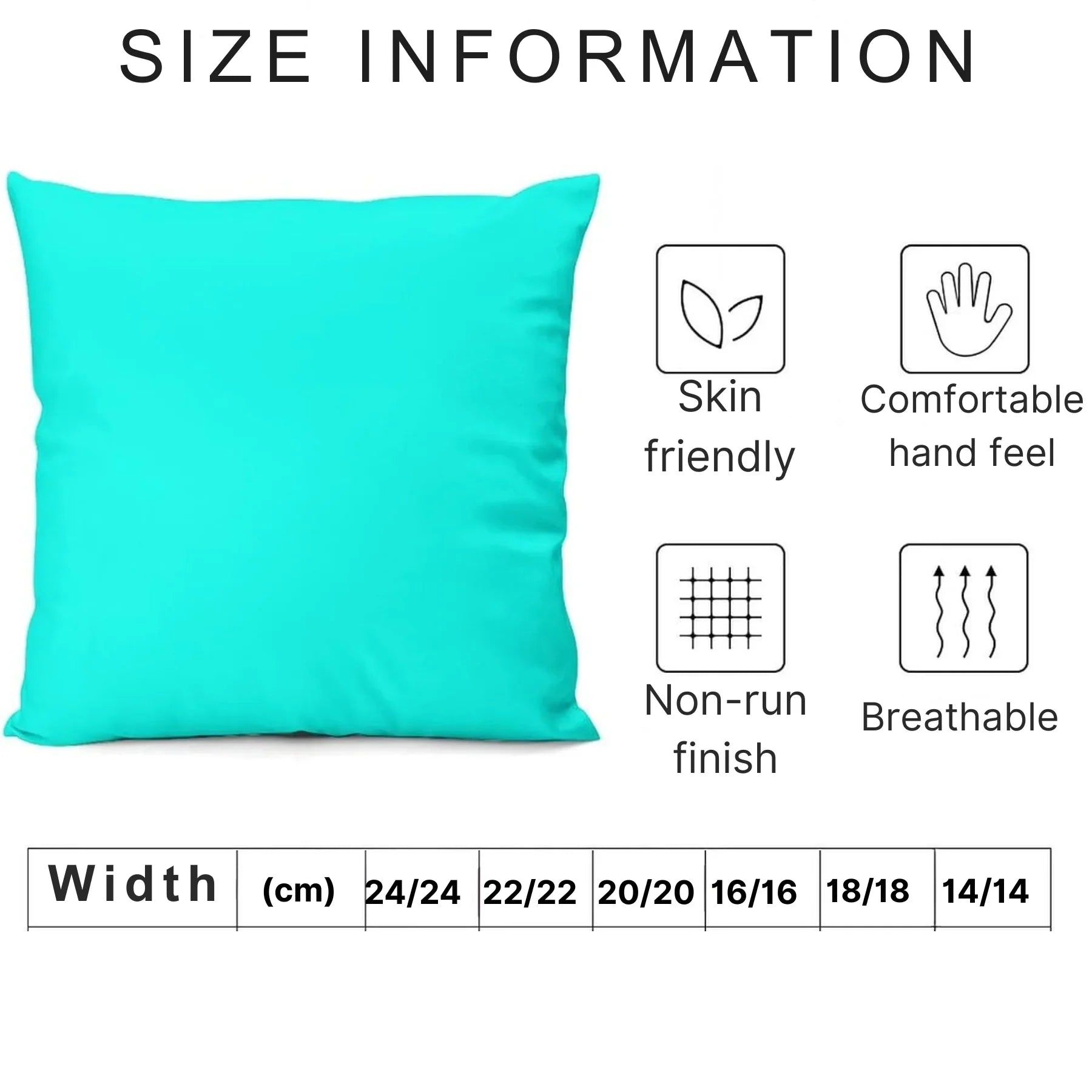 Plain Dyed Percale Cushion Covers – Stylish Sofa & Bedroom Décor | Multiple Sizes & Colors - 4A's Global