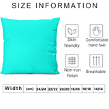Plain Dyed Percale Cushion Covers – Stylish Sofa & Bedroom Décor | Multiple Sizes & Colors