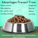 Stainless Steel Pet Feeding Bowls – Set of 2 | Non-Slip Food & Water Dishes for Dogs & Cats - 4A's Global