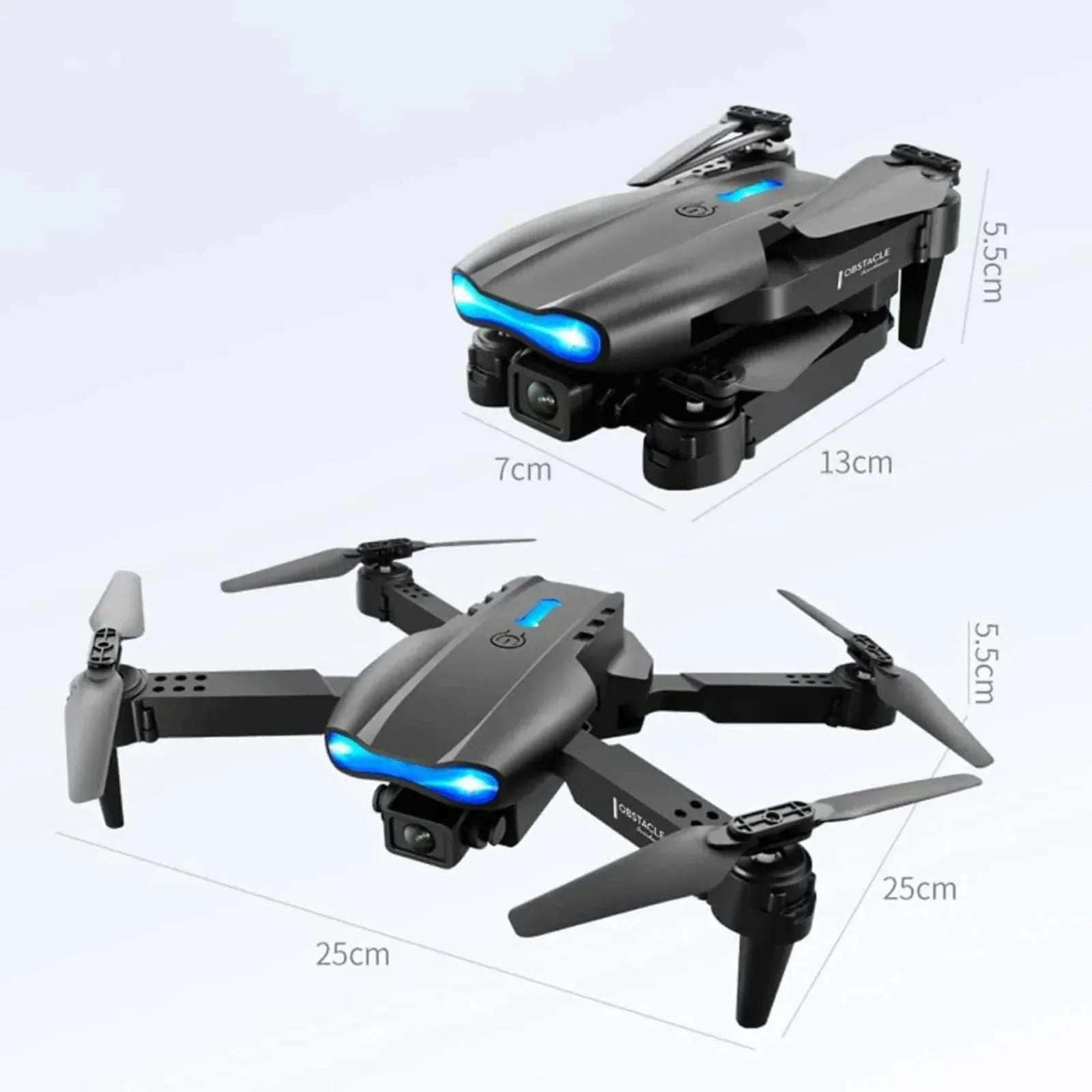 E99 Pro Drone 4K Camera – Foldable Mini RC Quadcopter Grey - 4A's Global