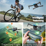 E99 Pro Drone with 4K Camera – Foldable Mini RC Quadcopter, WiFi FPV, Obstacle Avoidance, 360° Flips, Remote Control Drone for Beginners & Adults – Grey - 4A's Global