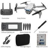 E99 Pro Drone with 4K Camera – Foldable Mini RC Quadcopter, WiFi FPV, Obstacle Avoidance, 360° Flips, Remote Control Drone for Beginners & Adults – Grey - 4A's Global