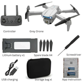 E99 Pro Drone 4K Camera – Foldable Mini RC Quadcopter Grey - 4A's Global