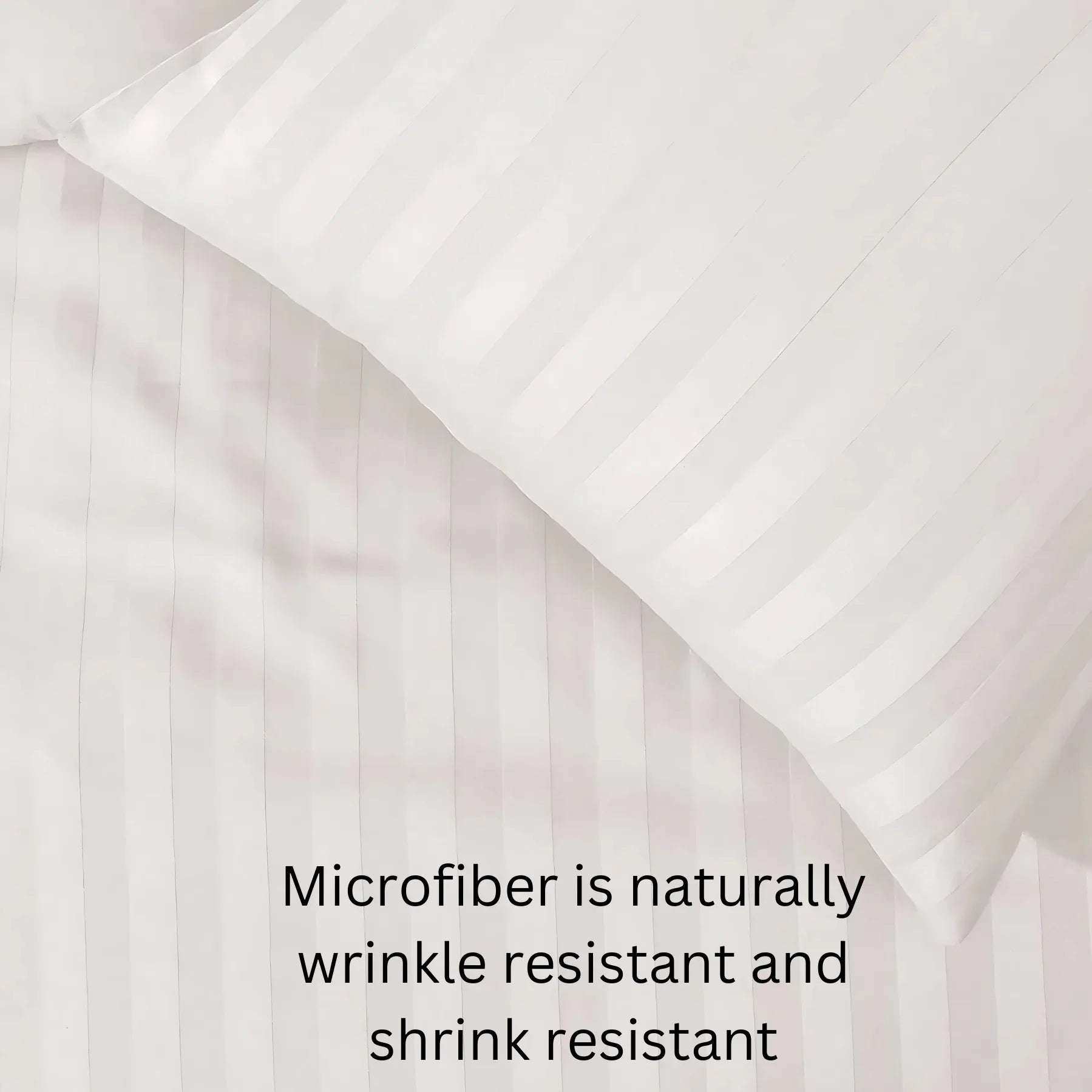 HH Satin Stripes Duvet Cover Set with Pillowcases Luxury Microfiber – 5 Star Hotel Quality Bedding (Copy) - 4A's Global