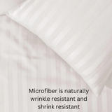 HH Satin Stripes Duvet Cover Set with Pillowcases Luxury Microfiber – 5 Star Hotel Quality Bedding (Copy)