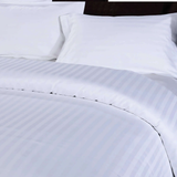 HH Satin Stripes Duvet Cover Set with Pillowcases Luxury Microfiber – 5 Star Hotel Quality Bedding (Copy) - 4A's Global